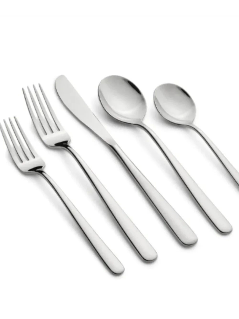 CAMBRIDGE Lorenn 20-Piece Flatware Set Stainless Steel Mirror Finish 5Pc. Set